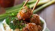 Ginger Glazed Tofu Meatballs