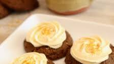 Ginger Molasses Cookies With Maple Cream Cheese Frosting - GF & V