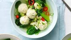 Ginger chicken dumpling soup