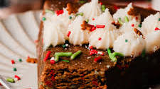 Gingerbread Cookie Cake with Maple Cream Cheese Frosting