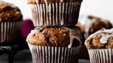 Gingerbread Muffins with Sweet Lemon Glaze