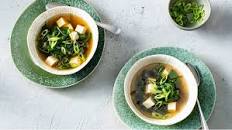 Gingery Broth with Tofu and Spinach