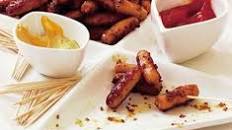 Glazed honey & mustard sausages