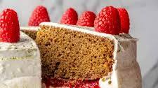Gluten-Free Matcha Lemon Vanilla Cake