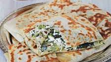 Gozleme - Turkish Flatbread With Spinach and Feta