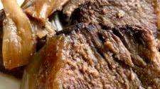 Grass Fed Beef Arm Roast with Onions and Garlic