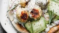 Greek Chicken Pita with Whipped Feta