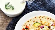 Greek Chicken Wraps and Tzatziki Sauce