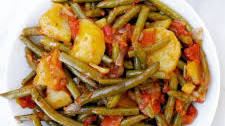 Greek Green Beans-Fasolakia Lathera