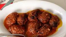 Greek Meatballs with Tomato Sauce (Soutzoukakia )