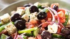 Greek Salad with Homemade Greek Salad Dressing