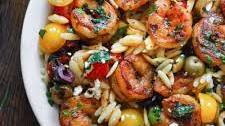 Greek Shrimp with Orzo and Feta (One-Pan, 30-Minute Meal)