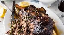Greek Slow Roasted Leg of Lamb