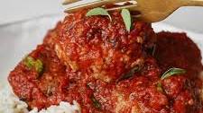 Greek Soutzoukakia (Greek Meatballs in Tomato Sauce)