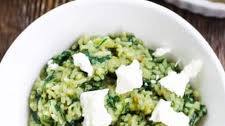 Greek Spinach Rice With Feta