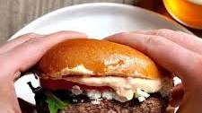 Greek Style Lamb Burgers with Feta and Harissa Aioli