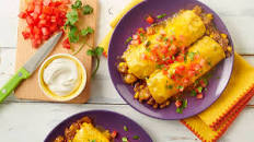 Green Chile Beef Enchiladas