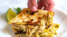 Green Chile Chicken Quesadillas