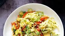 Green Curry Noodles Stir Fry