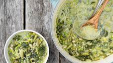 Green Minestrone With Pesto and White Beans