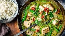 Green Thai fish curry
