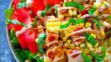 Grilled BBQ Chicken Caprese Salad