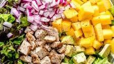 Grilled Chicken Avocado and Mango Salad