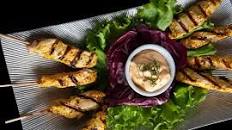 Grilled Chicken Skewers With Creamy Herb Sauce Recipe