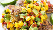 Grilled Chicken with Mango Avocado Salsa