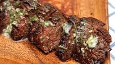 Grilled Chipotle-Rubbed Steaks with Lime Butter Recipe