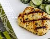 Grilled Cod with Garlic, Basil, and Lemon
