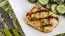Grilled Cod with Garlic, Basil, and Lemon