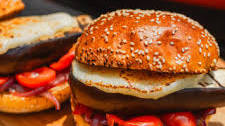 Grilled Eggplant Burgers