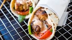 Grilled Lemon Chicken Flatbread Wraps