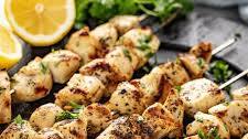 Grilled Lemon Chicken Kabobs