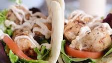 Grilled Lemon Chicken Wraps with Spicy Garlic Sauce