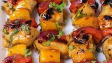 Grilled Mango Chicken Kabobs