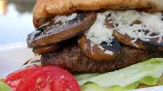 Grilled Mushroom Swiss Burgers