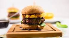 Grilled Pineapple Teriyaki Burger