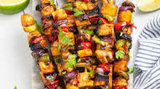 Grilled Pineapple & Tofu Kebabs