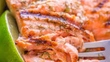 Grilled Salmon Recipe with Garlic Lime Butter