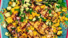 Grilled Salmon Recipe with Mint Mango Salsa