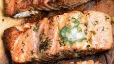 Grilled Salmon with Garlic Butter Recipe