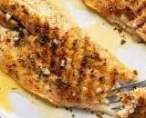 Grilled Sea Bass With Garlic Butter