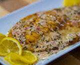 Grilled Sea Bass w/ Lemon Beurre Blanc