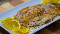 Grilled Sea Bass w/ Lemon Beurre Blanc
