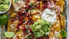 Grilled Smoky Chicken Nachos with Chipotle Ranch