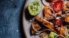 Grilled Spiced Chicken Salad with Amchur