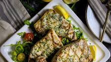 Grilled Swordfish with Herb Butter