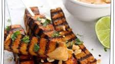 Grilled Tofu Skewers with Spicy Peanut Sauce